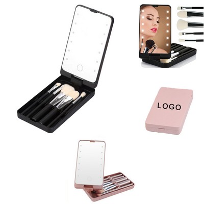 Mirror Makeup Brush Set