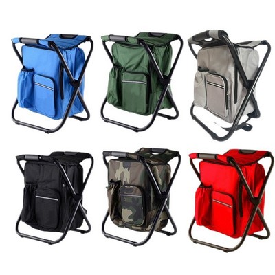 Foldable Cooler Chair With Storage Bag