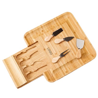 Multipurpose Bamboo Cutting Board & Cheese Serving Tray