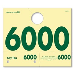 RL-78 3 & 4 Digit Service Dispatch Number Tag 6000-6999