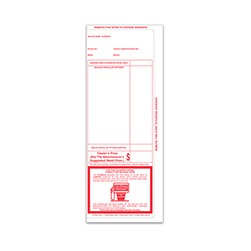 Red 3-Sided Seal Addendum Stickers