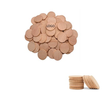 Natural Round Wood Coins for Board Games
