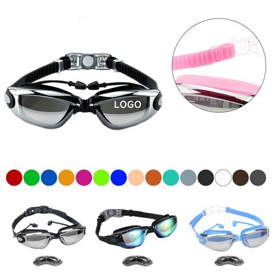 Swimming Goggles With Integrated Ear Plugs