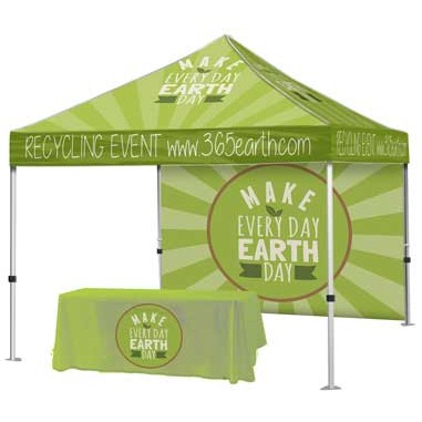 Steel Event Tent Package #2 – Steel Tent + Full Back Wall + Throw