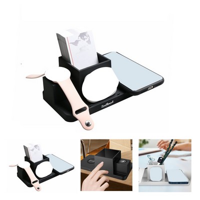 4" 1 Wireless Charging Station with Pencil Holder