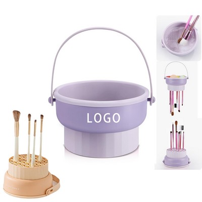 3" In 1 Silicone Makeup Brush Cleaner Bowl