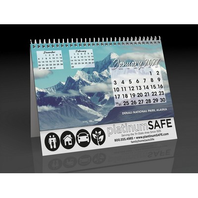 Scenic Treasures Folding Desk Calendar
