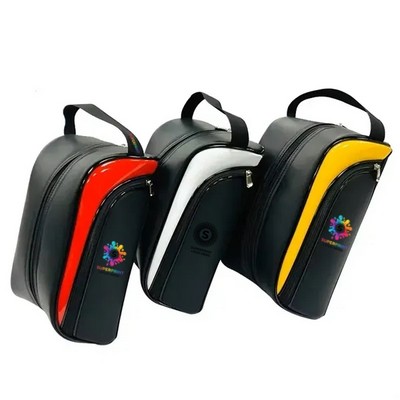 PU Leather Golf Shoe Bag