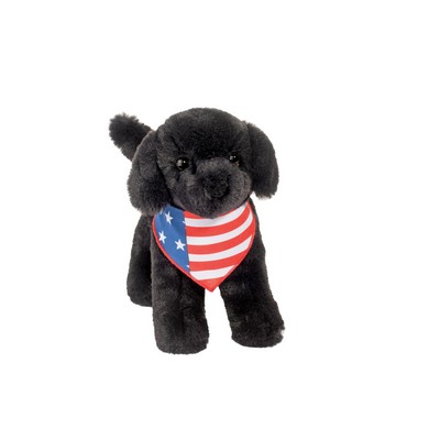 Liberty Black Lab Stuffed Animal w/Flag Bandana