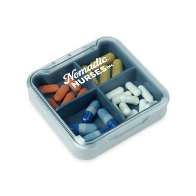 Easy Go Recycled PP Supplement Pill Organizer - Teal