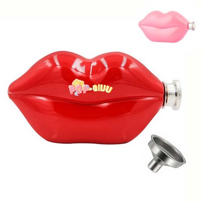 5oz Lip Shaped Hip Flask