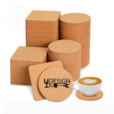 Non-slip Anti-scald Round Cork Coaster