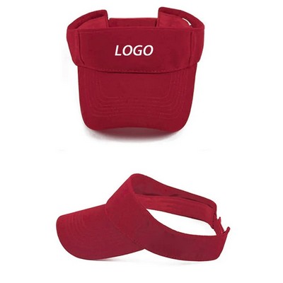 Adult Adjustable Sun Visor Hat
