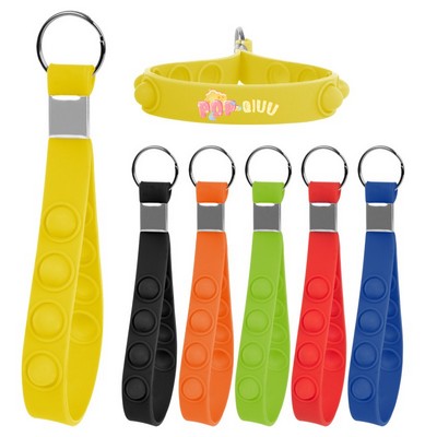 Push Pop Stress Reliever Keychain