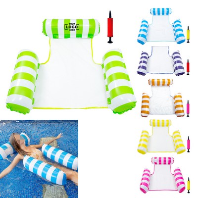 Three-tube PVC Inflatable Hammock With Hand-Push Pump