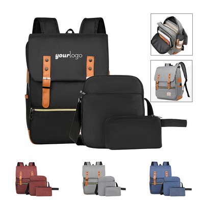 Business Casual Backpack 3-Piece Set