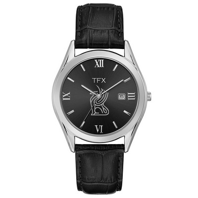 TFX Men's Black Leather Strap Wach