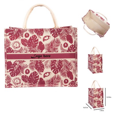 Eco Jungle Canvas Tote