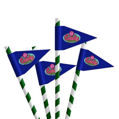 1.5" x 2.5" Straw Flags Style B