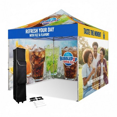 10' Heavy Duty Pop-Up Tent Kit with 3 Full Walls