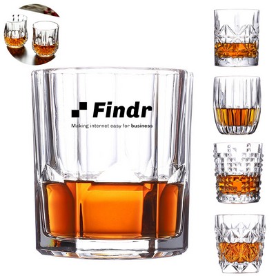 10oz Whiskey Crystal Glasses
