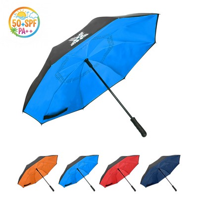 Windproof 48" Inverted Reverse Umbrella