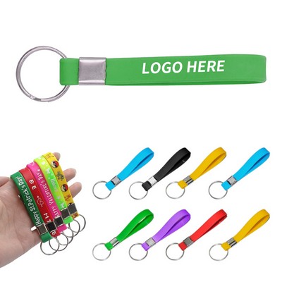 Silicone Wristband Keyring