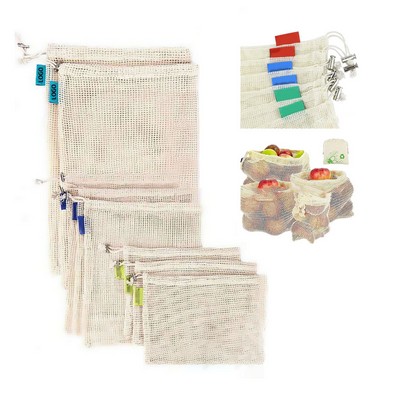 Reusable Cotton Mesh Produce Bag