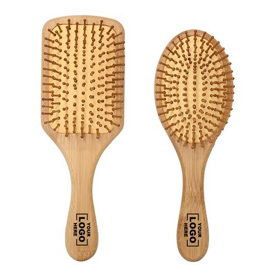 Bamboo Wooden Massage Hairbrush