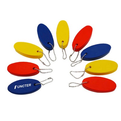 Oval Shape Flaoting Keychain For Boatin