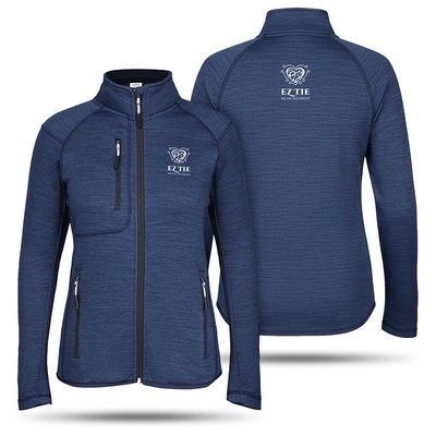 Women's Full Zip Brushed Back Fleece Jacket 8.0 Oz