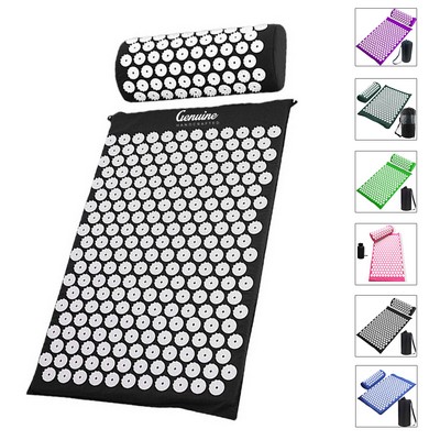 Acupressure Mat with Pillow Massage Set