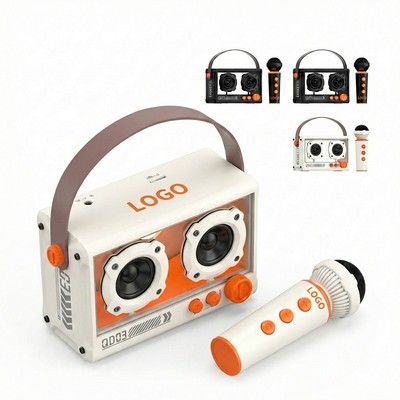 Vintage Style Wireless Speaker With Mic