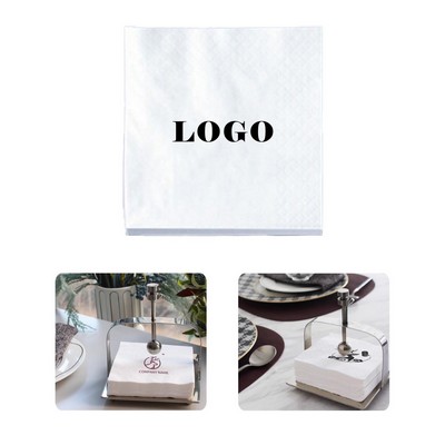 2-Ply White Beverage Napkin