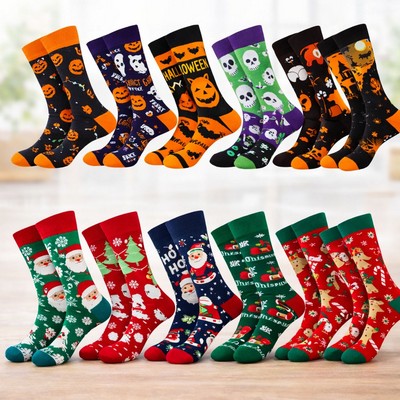 Custom Woven Dress Socks For Men