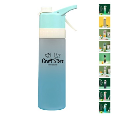 27Oz Portable Clear Spray Water Bottle