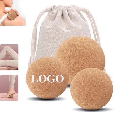 Cork Massage And Yoga Ball