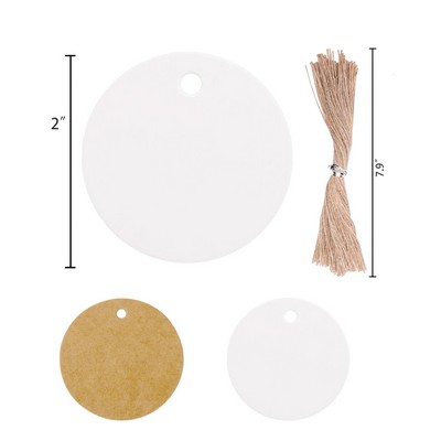 Blank Round Gift Tags