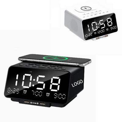 Multi-Functional Wireless Bluetooth Alarm Clock Speaker