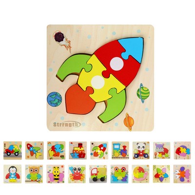 Wooden Toddler Jigsaw Puzzle Board Toy For 1 To 3 Years