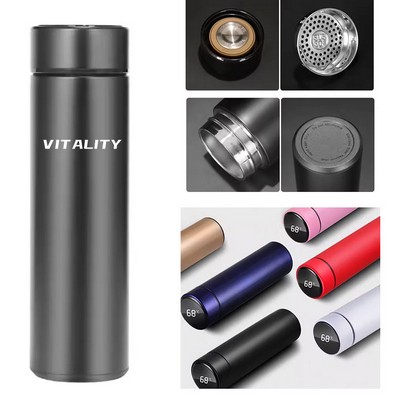 15 oz Smart Vacuum Water Bottle with Led Temperature Display
