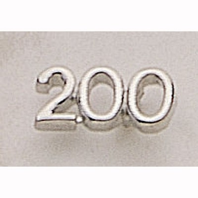 200 (numeral) Marken Design Cast Lapel Pin (Up to 5/8")
