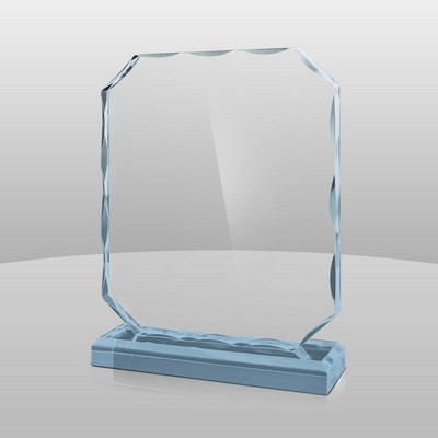 Vertical Mount Blue Glacial Ice Award II (8"x6"x2")