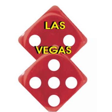 Las Vegas Dice Maxi Magnet (12 Square Inch)