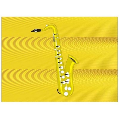 Saxophone Metal Photo Magnet (2 1/2"x3 1/2")