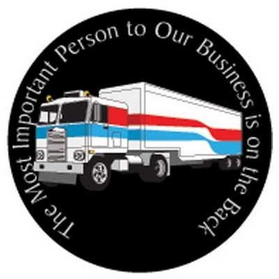 Semi Truck Photo Hand Mirror (2½" Diameter)