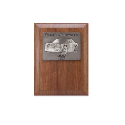 Walnut Wood Plaque w/Beveled Edges (7" x 9")