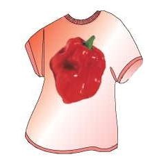 Red Habanero Pepper T-Shirt Lapel Pin