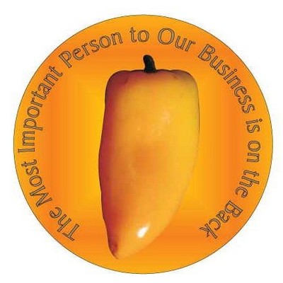 Yellow Chili Pepper Photo Hand Mirror (2½" Diameter)