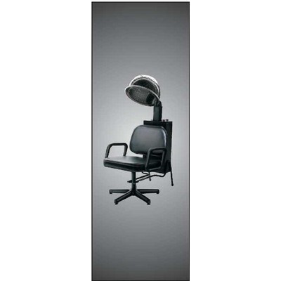 Hair Dryer Chair Panoramic Badge w/ Bar Pin